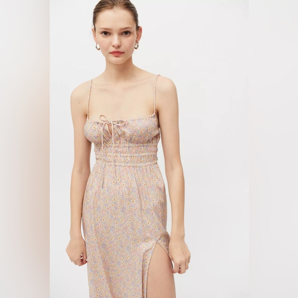 UO motel jeyro tie-front midi dress